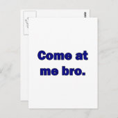 来兄貴を。 ポストカード (正面/裏面)