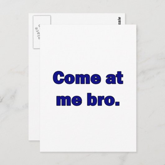 来兄貴を。 ポストカード (正面/裏面)