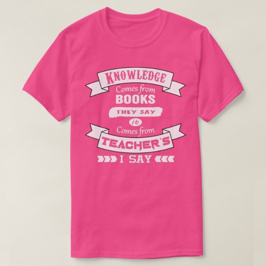 来先生からの知識 Tシャツ (デザイン正面)