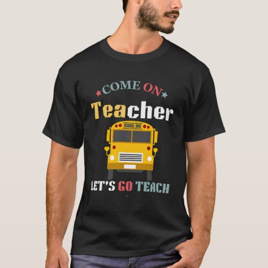 来先生はシ教えョおもしろいに戻ろう Tシャツ (正面)