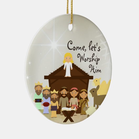 来出生パーソナライズされた セラミックオーナメント (右)