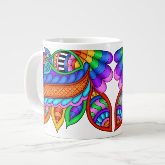 来取る ジャンボコーヒーマグカップ (正面左)