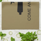 来取れ!テキサス州州戦闘旗 キッチンタオル (折り畳み)