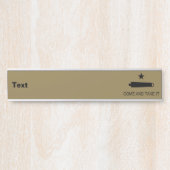 来取れ！テキサス州州戦闘旗 サインプレート (正面)