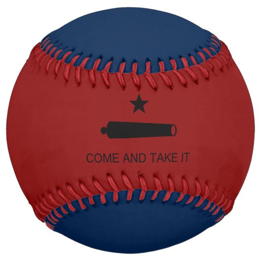 来取れ！テキサス州州戦闘旗 ソフトボール (裏面)