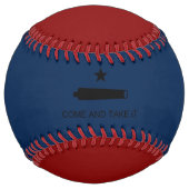 来取れ！テキサス州州戦闘旗 ソフトボール (正面)