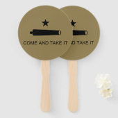 来取れ！テキサス州州戦闘旗 ハンドファン (正面&裏面)