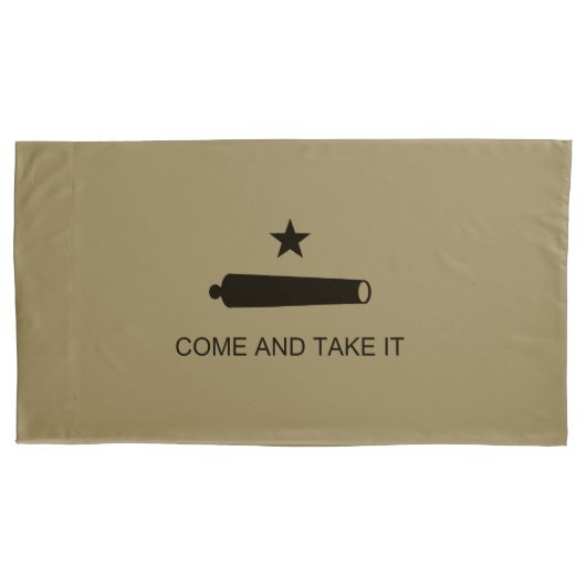 来取れ！テキサス州州戦闘旗 枕カバー (正面左)