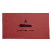 来取れ！テキサス州州戦闘旗 枕カバー (裏面-左)