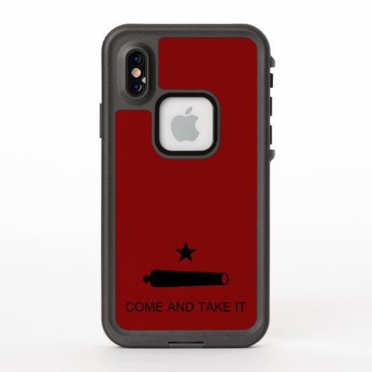 来取れ！テキサス州州戦闘旗 LifeProof iPhoneケース (裏面)