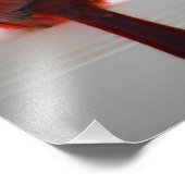 来場者との（鳥）ショウジョウコウカンチョウ天国詩16x12 フォトプリント            (角)