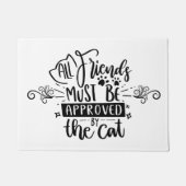 来場者は猫に限る | かわいい歓迎 ドアマット (正面)