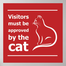 来場者は猫の許可を得なければならない ポスター