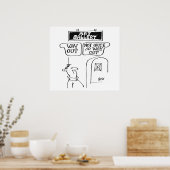 来場者は美術館のシンボルや象徴に魅了される ポスター (キッチン)