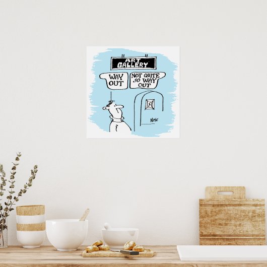 来場者は美術館のシンボルや象徴に魅了される ポスター (キッチン)