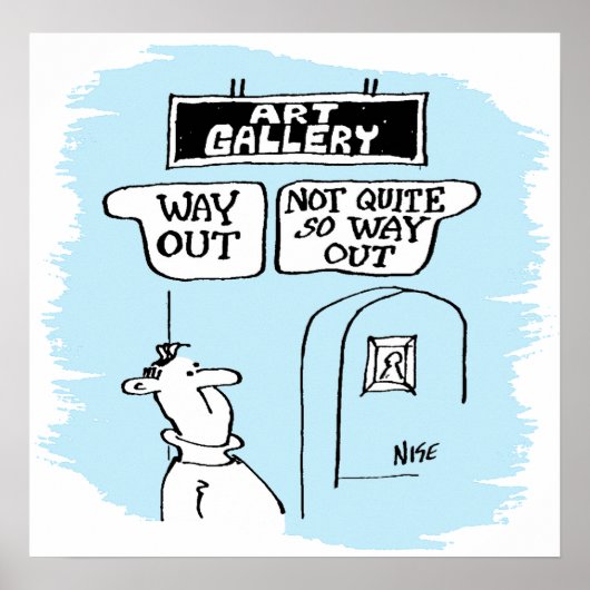 来場者は美術館のシンボルや象徴に魅了される ポスター (正面)