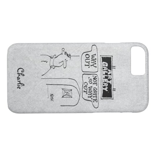 来場者は美術館のシンボルや象徴に魅了される Case-Mate iPhoneケース (裏面(横))