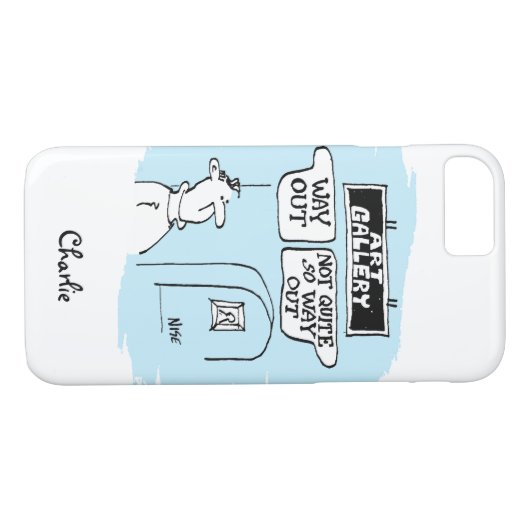 来場者は美術館のシンボルや象徴に魅了される Case-Mate iPhoneケース (裏面(横))