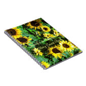 来客名簿を結婚するヒマワリ ノートブック (右側)