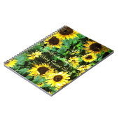 来客名簿を結婚するヒマワリ ノートブック (左側)