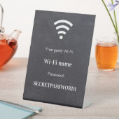 来客用WiFiネットワークパスワード黒板 台座サイン (インサイチュ)
