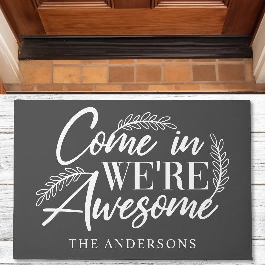 来家族の中でおもしろいは ドアマット