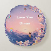 来寄り添う ラウンドクッション (正面)