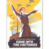 来工場へ シール (正面)