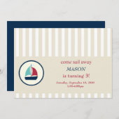 来帆遠くに 招待状 (正面/裏面)