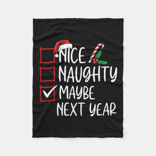 来年いけなのクリスマス一覧クリスマスS フリースブランケット (正面)