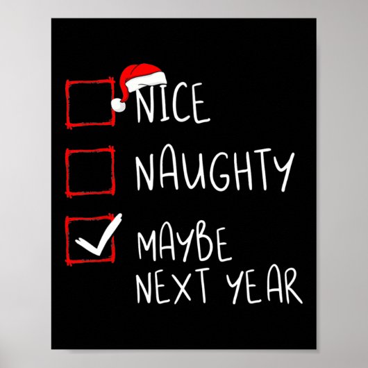 来年のいけなおもしろいクリスマスクリスマス ポスター (正面)