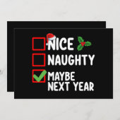 来年のいけなサンタクリスマスリスト 招待状 (正面/裏面)