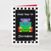 来年エルサレムで荷物のグリーティングカード カード (正面)