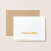 来年エルサレム海軍渦で過エレガント去の人 箔カード (裏面封筒付き)