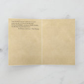 来心の前にウォルト・ホイットマン・コンドレンス カード (内部)