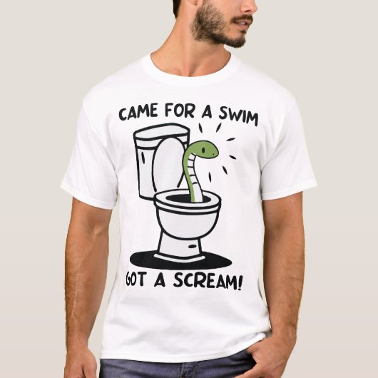 来悲鳴を上得げおもしろいる Tシャツ (正面)