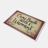 来戻って令状を受けたバラ ドアマット (アングル)