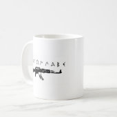 「来捕まえろ」 コーヒーマグカップ (正面左)