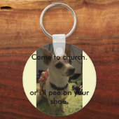 来教会キーチェーおもしろい/chihuahua キーホルダー (正面)