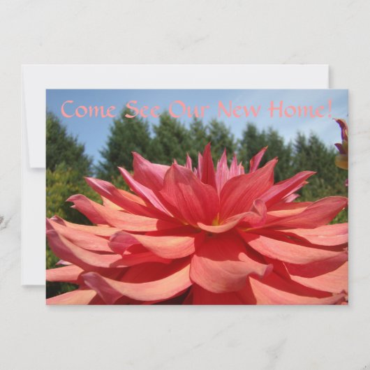 来新しいホーム招待状を見カスタムる 招待状 (正面)