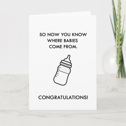 来新生児 カード (正面)