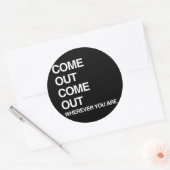 来来外へ ラウンドシール (封筒)