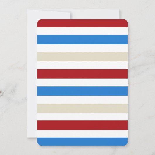 来来1つの全回路子供の誕生日パーティー 招待状 (裏面)