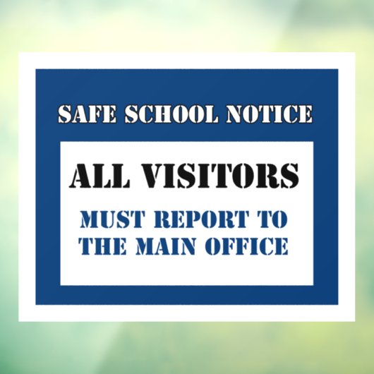 来校者安全標識の窓がしがみつく ウィンドウサイン (シート3)