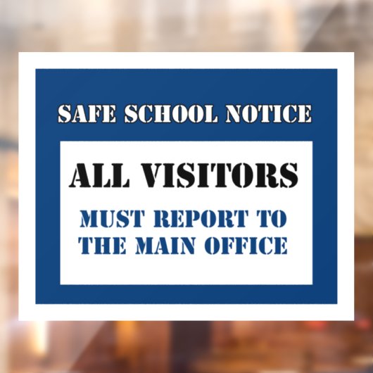 来校者安全標識の窓がしがみつく ウィンドウサイン (シート2)