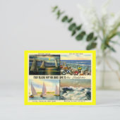 来海へ！ヴィンテージ ポストカード (スタンド正面)