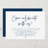 来祝と一緒に結婚走るブランチ 招待状 (正面/裏面)