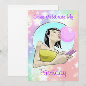 来祝誕生日-招待状 招待状 (正面/裏面)