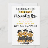 来祝Goldendoodle Dogs 招待状 (正面)