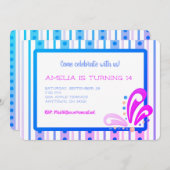 来祝U.S.のカスタマイズ可能な招待状 案内状 (正面/裏面)